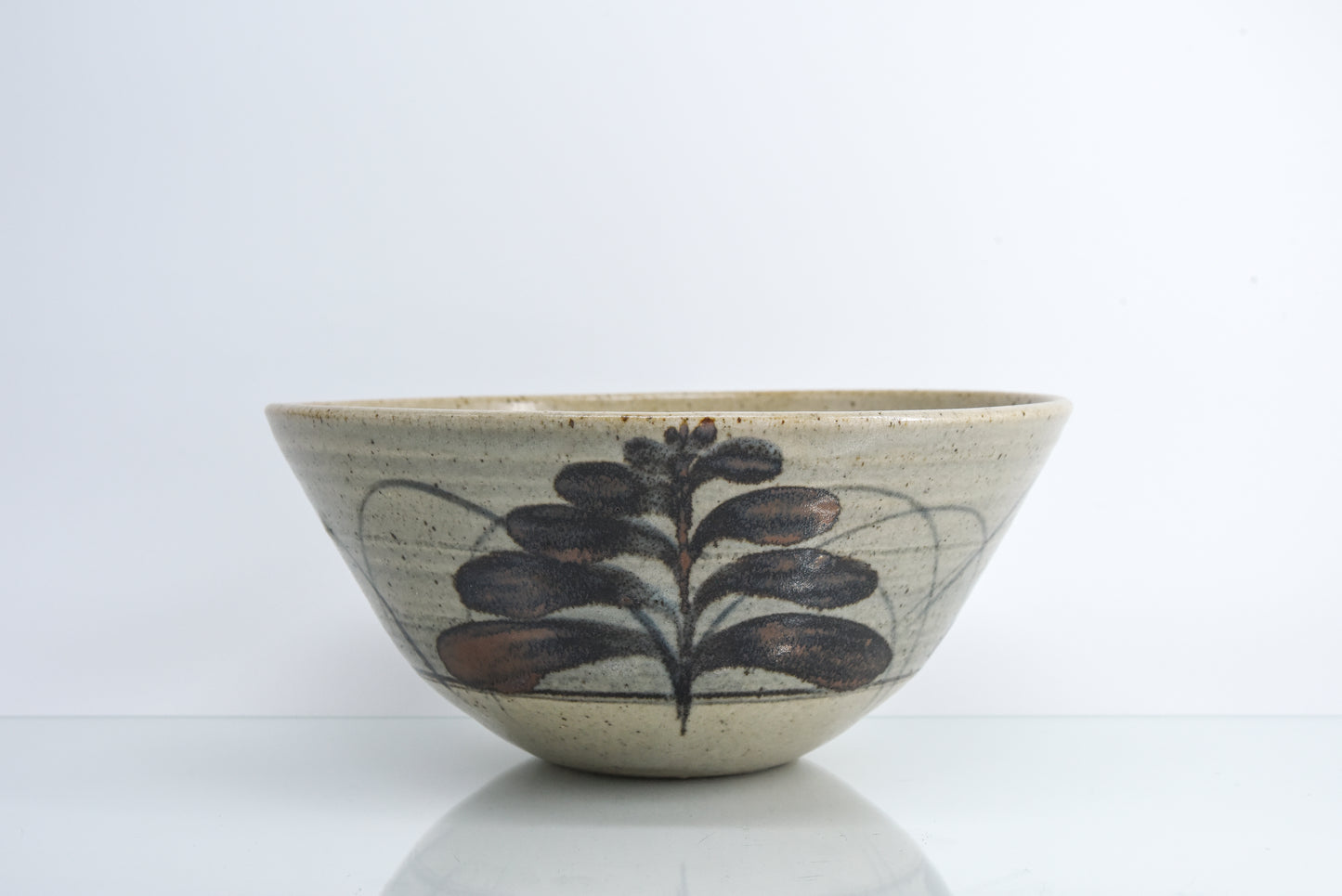 David Leach Foxglove Design Stoneware Bowl