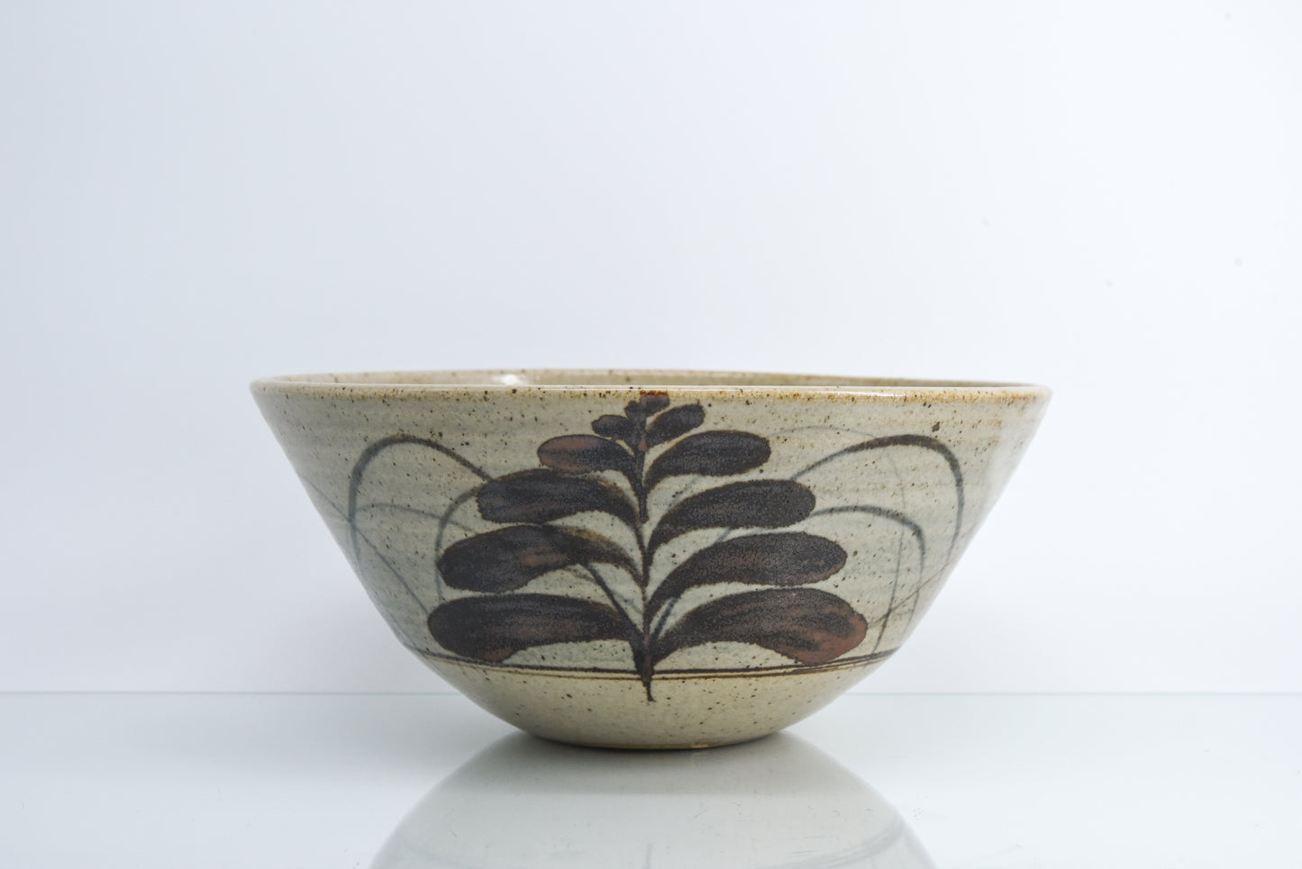 David Leach Foxglove Design Stoneware Bowl