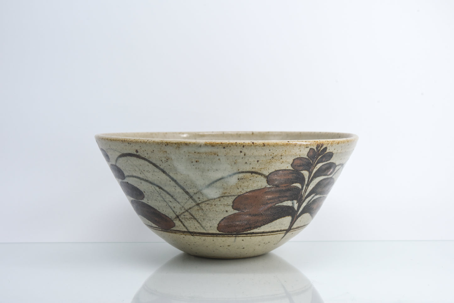 David Leach Foxglove Design Stoneware Bowl