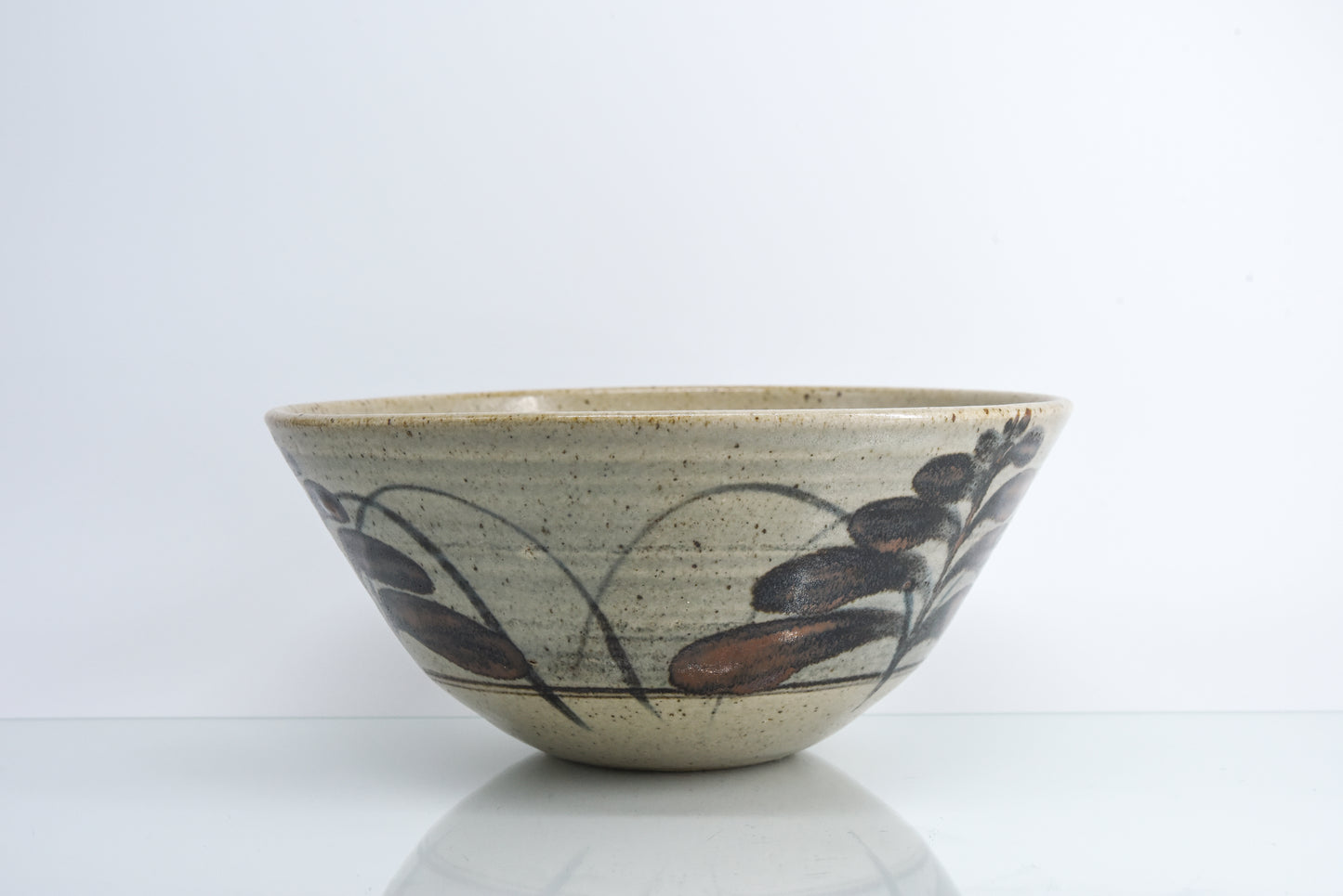 David Leach Foxglove Design Stoneware Bowl