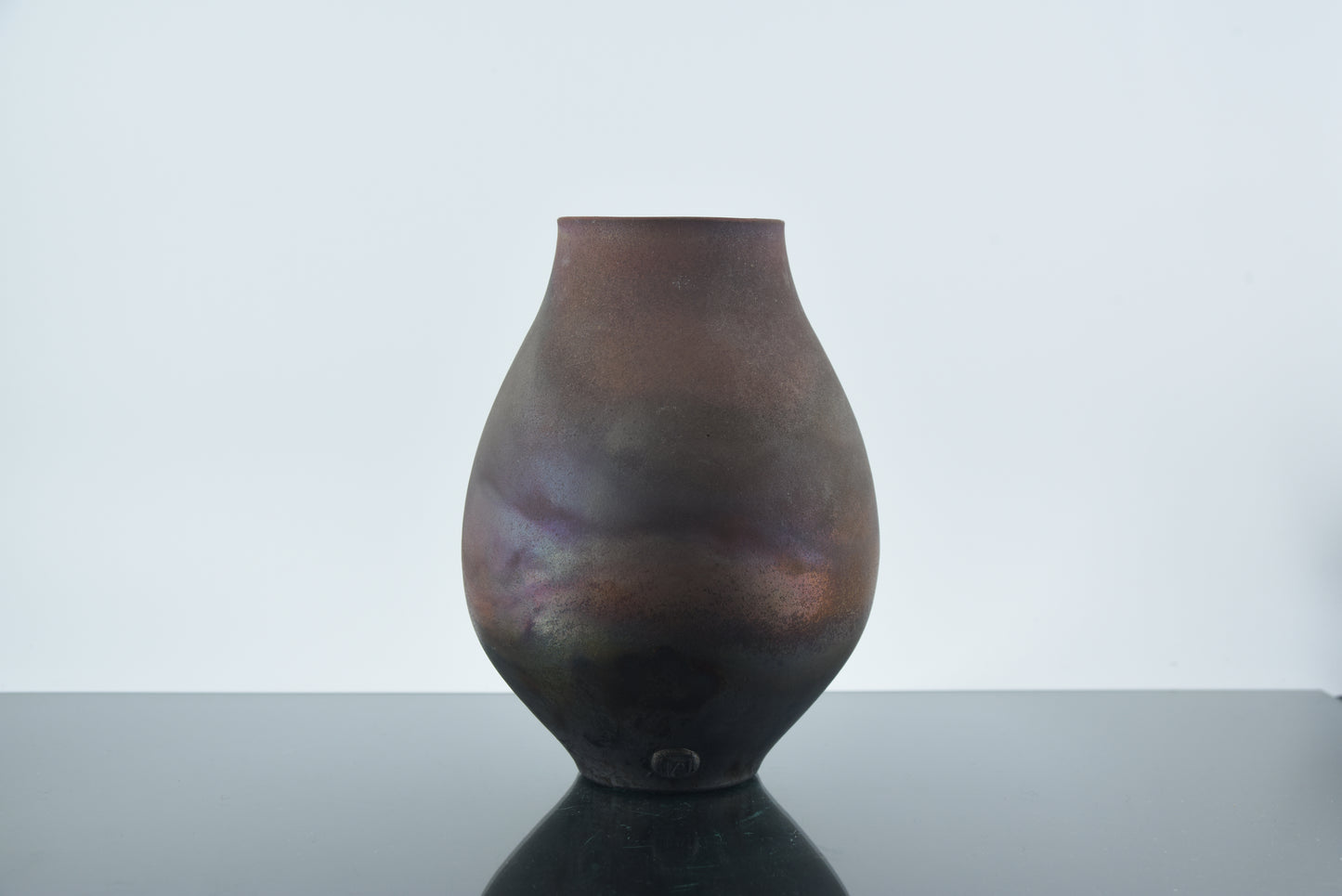 Tim Andrews Iridescent Raku Vase