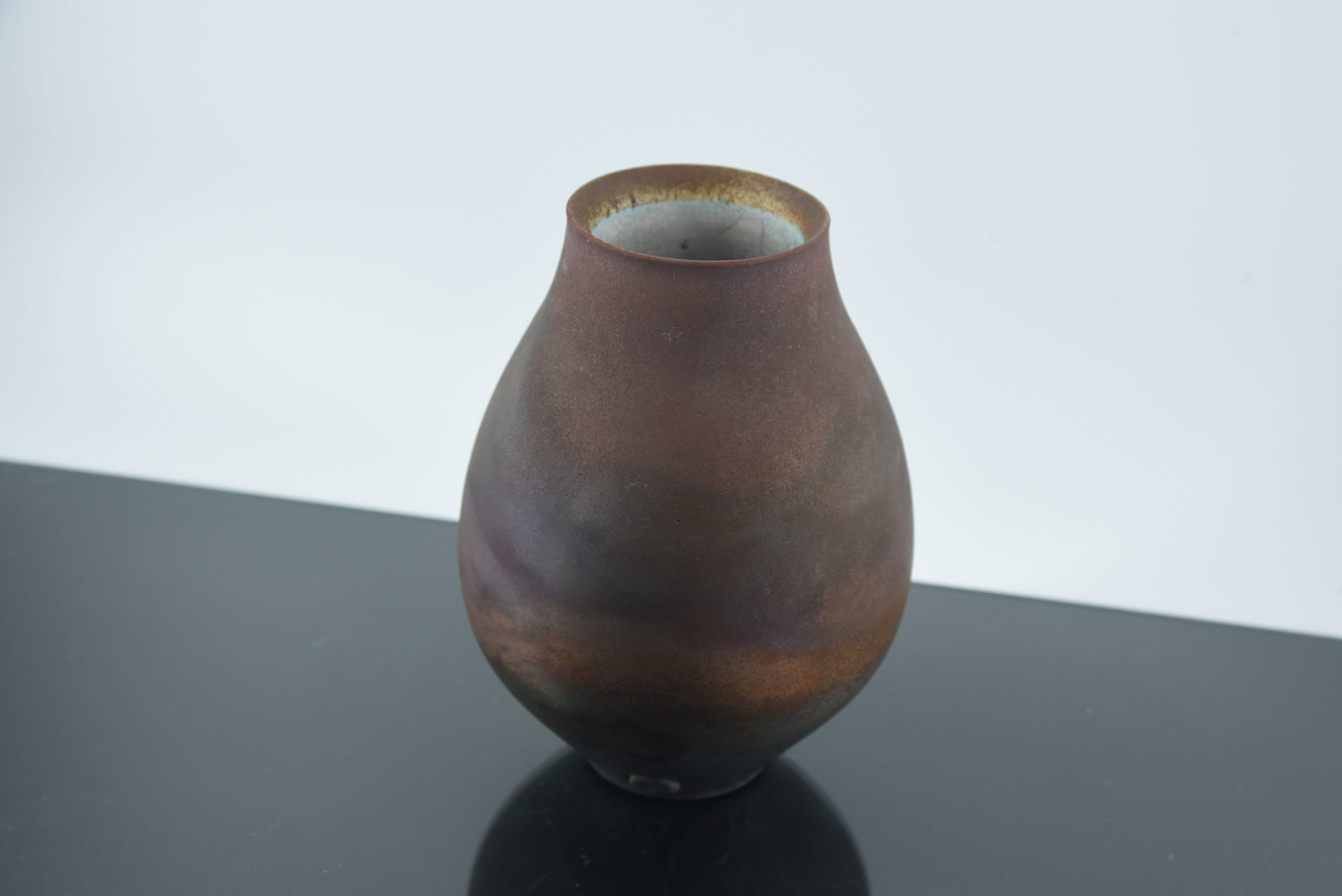 Tim Andrews Iridescent Raku Vase