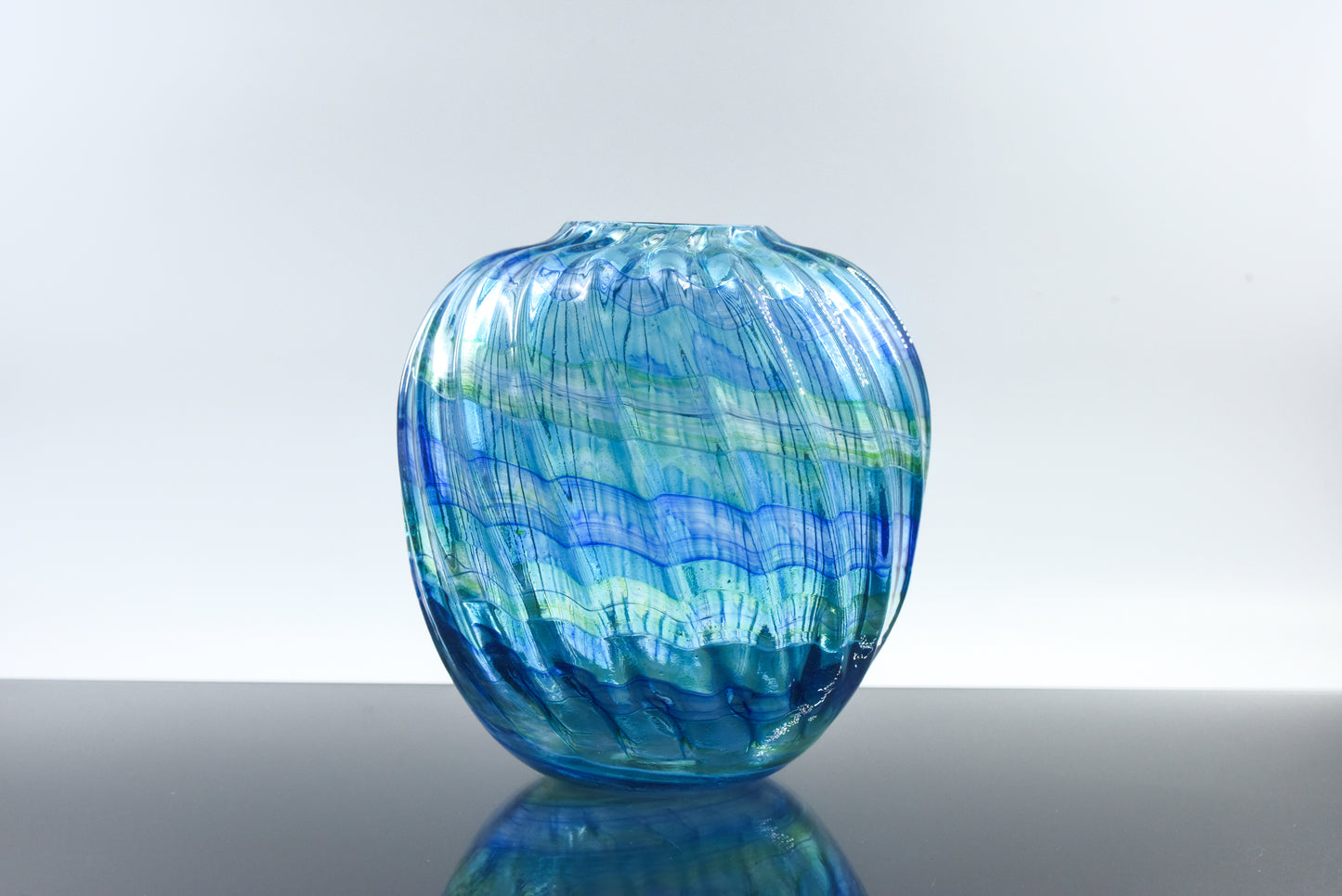 Peter Layton ' Lapis' Glass Vase