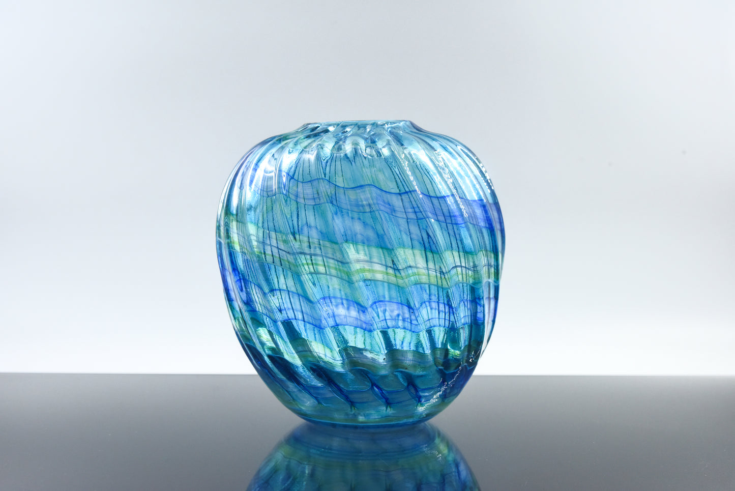 Peter Layton ' Lapis' Glass Vase