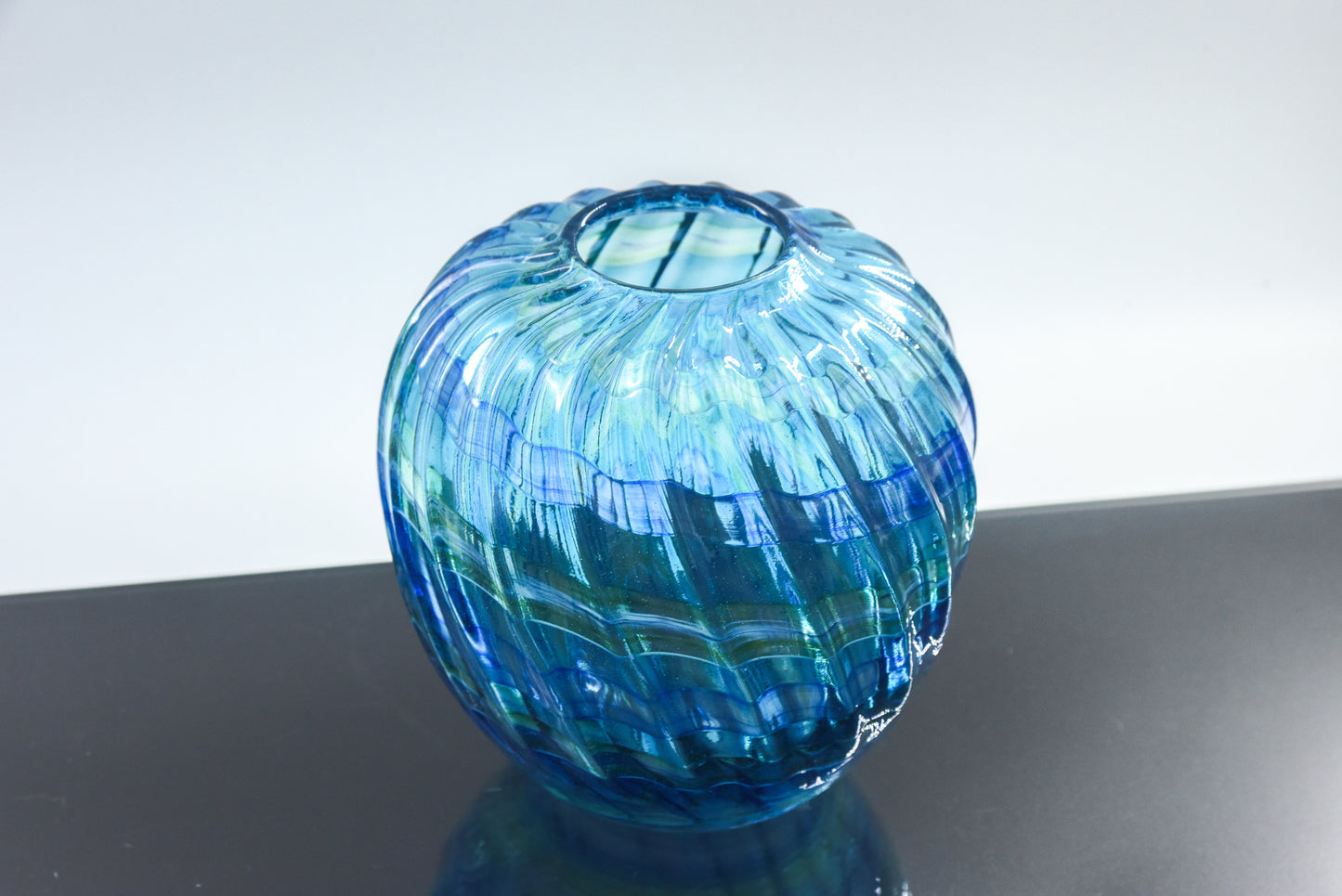 Peter Layton ' Lapis' Glass Vase