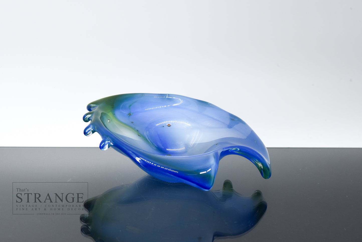 Norman Stuart Clarke Organic Form Studio Glass Dish