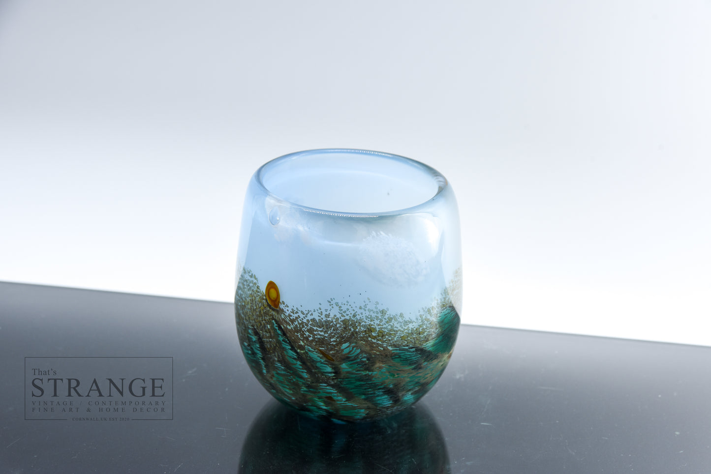 Norman Stuart Clarke Seascape Design Studio Glass Vase