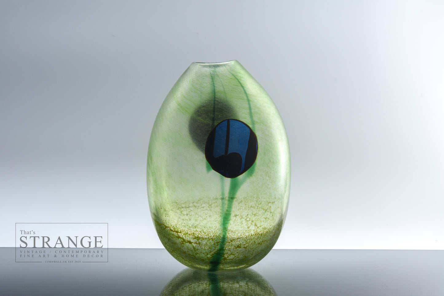 Norman Stuart Clarke Iridescent Glass Vase