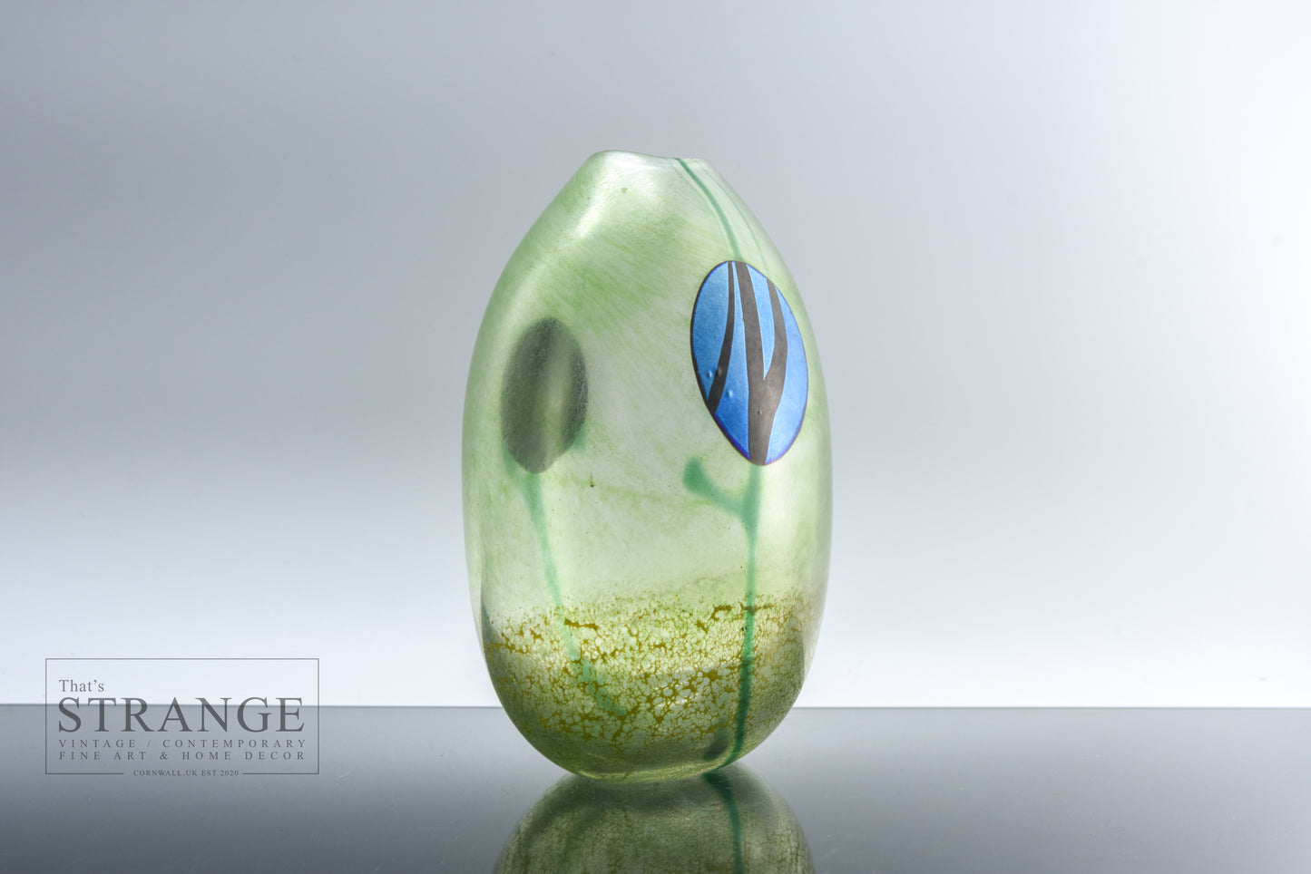 Norman Stuart Clarke Iridescent Glass Vase